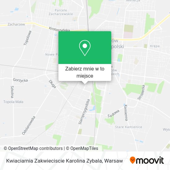 Mapa Kwiaciarnia Zakwieciscie Karolina Zybala