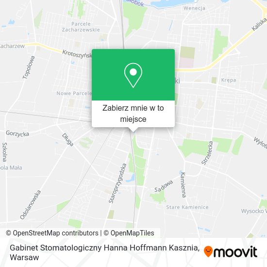 Mapa Gabinet Stomatologiczny Hanna Hoffmann Kasznia