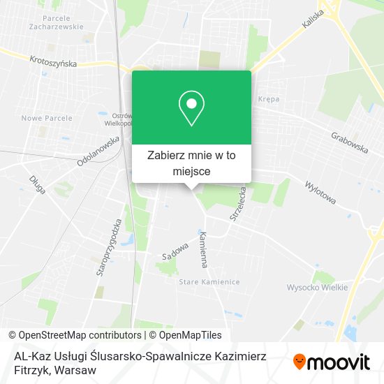 Mapa AL-Kaz Usługi Ślusarsko-Spawalnicze Kazimierz Fitrzyk