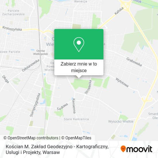 Mapa Kościan M. Zakład Geodezyjno - Kartograficzny, Usługi i Projekty