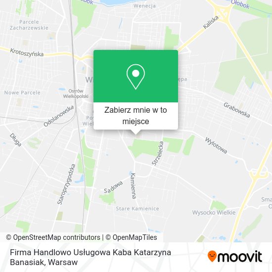 Mapa Firma Handlowo Usługowa Kaba Katarzyna Banasiak