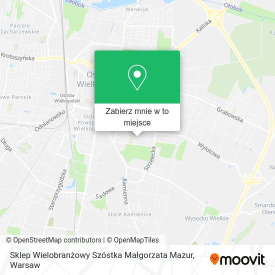 Mapa Sklep Wielobranżowy Szóstka Małgorzata Mazur