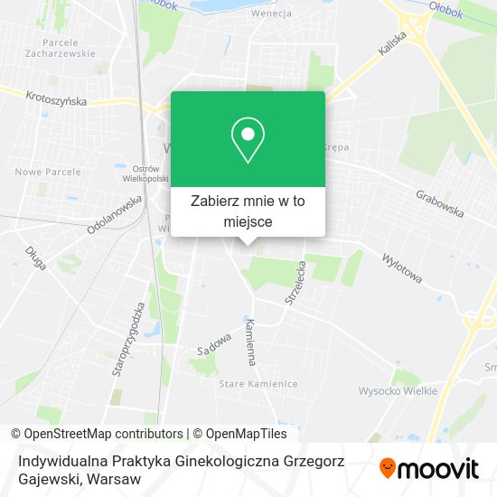 Mapa Indywidualna Praktyka Ginekologiczna Grzegorz Gajewski