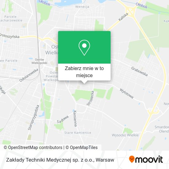 Mapa Zakłady Techniki Medycznej sp. z o.o.