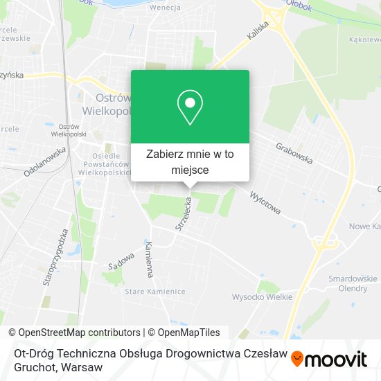 Mapa Ot-Dróg Techniczna Obsługa Drogownictwa Czesław Gruchot