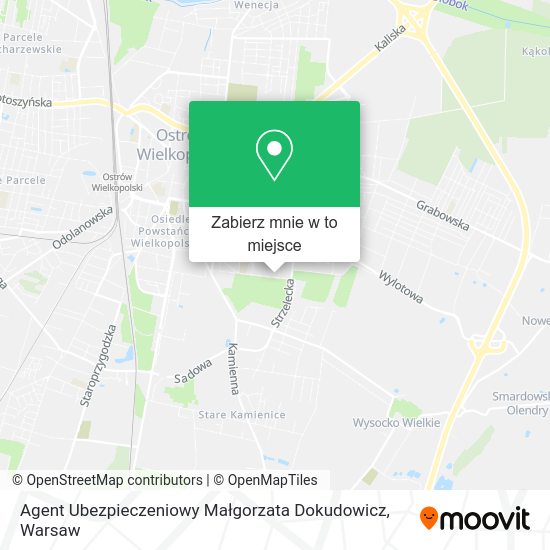 Mapa Agent Ubezpieczeniowy Małgorzata Dokudowicz