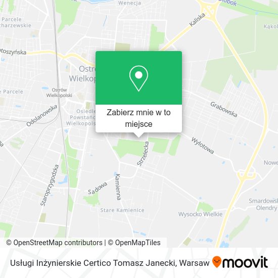 Mapa Usługi Inżynierskie Certico Tomasz Janecki