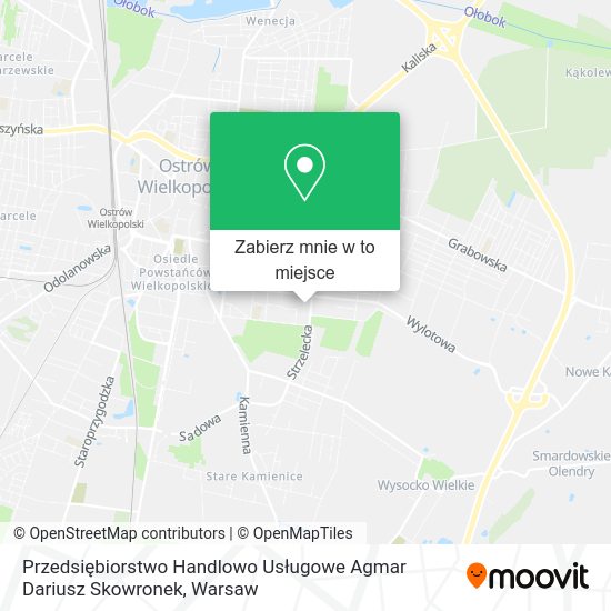 Mapa Przedsiębiorstwo Handlowo Usługowe Agmar Dariusz Skowronek