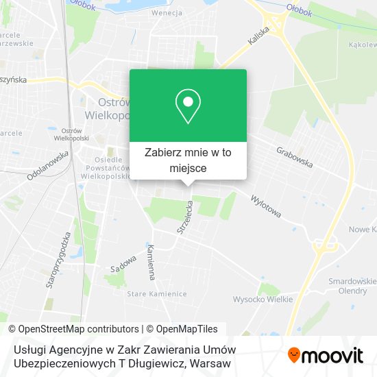 Mapa Usługi Agencyjne w Zakr Zawierania Umów Ubezpieczeniowych T Długiewicz