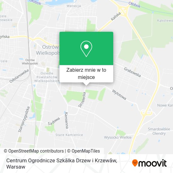 Mapa Centrum Ogrodnicze Szkãlka Drzew i Krzewãw