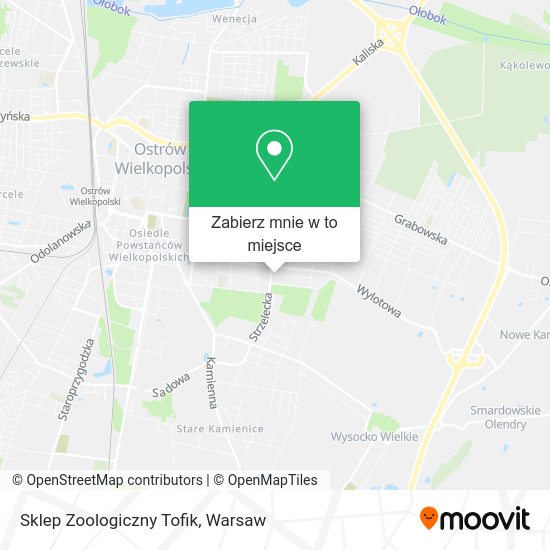 Mapa Sklep Zoologiczny Tofik