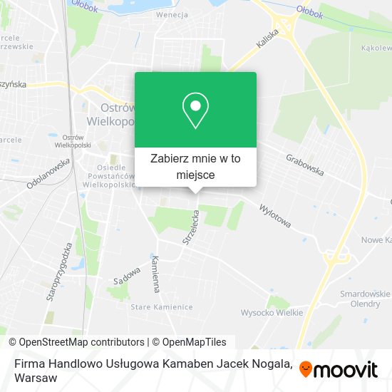 Mapa Firma Handlowo Usługowa Kamaben Jacek Nogala