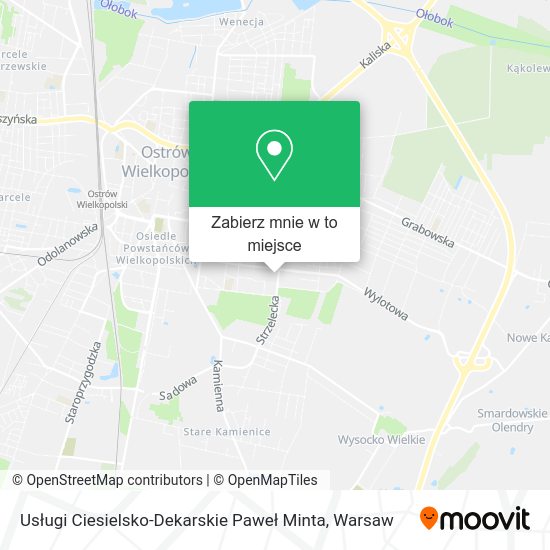 Mapa Usługi Ciesielsko-Dekarskie Paweł Minta