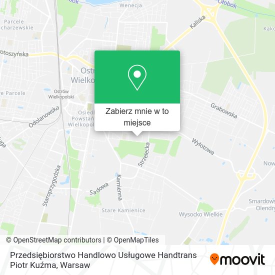 Mapa Przedsiębiorstwo Handlowo Usługowe Handtrans Piotr Kuźma