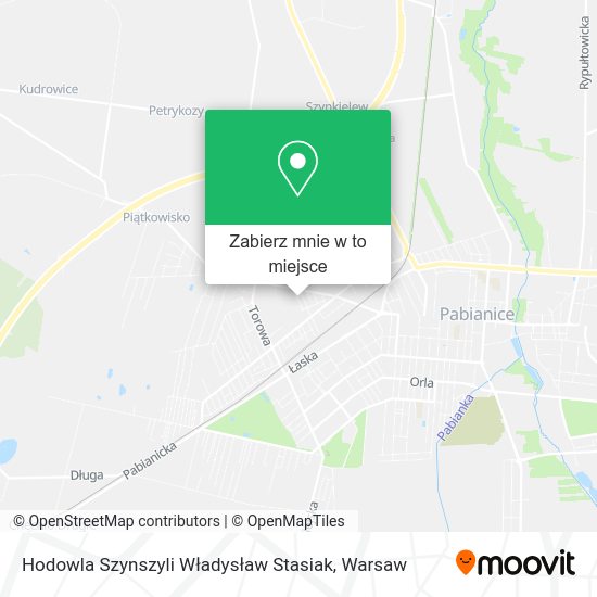 Mapa Hodowla Szynszyli Władysław Stasiak