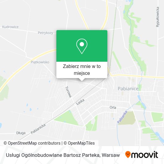 Mapa Usługi Ogólnobudowlane Bartosz Parteka