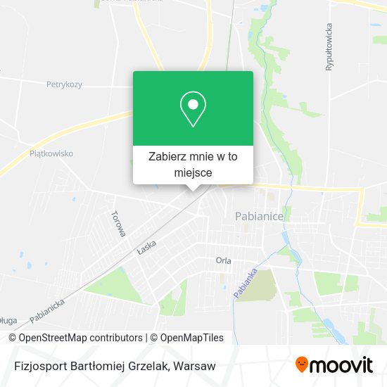 Mapa Fizjosport Bartłomiej Grzelak