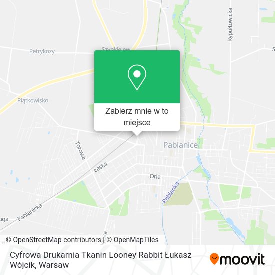 Mapa Cyfrowa Drukarnia Tkanin Looney Rabbit Łukasz Wójcik