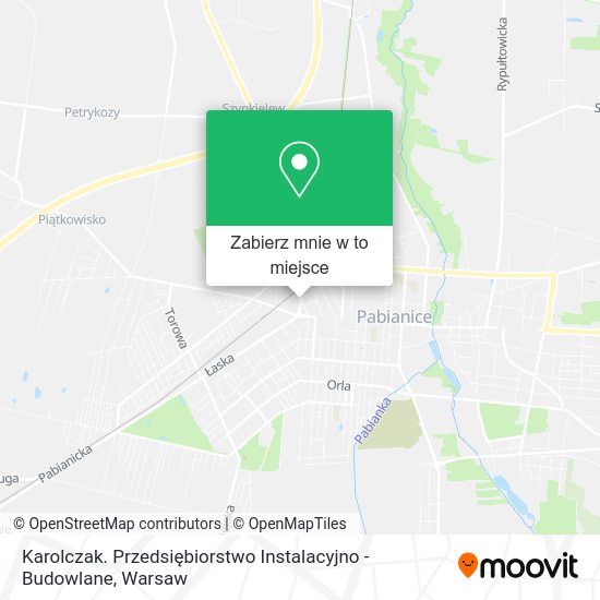 Mapa Karolczak. Przedsiębiorstwo Instalacyjno - Budowlane