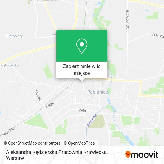 Mapa Aleksandra Kędzierska Pracownia Krawiecka