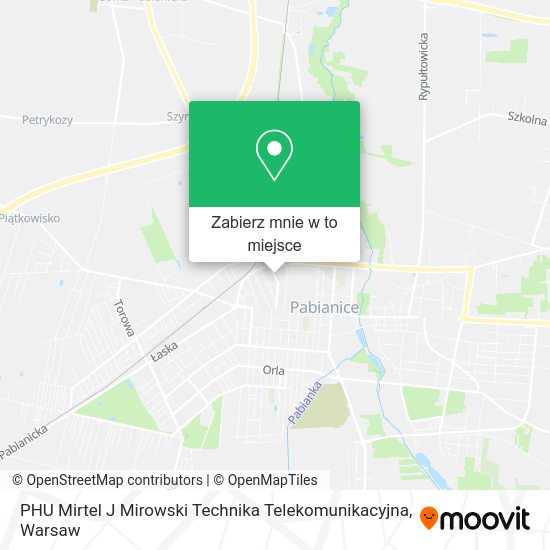 Mapa PHU Mirtel J Mirowski Technika Telekomunikacyjna