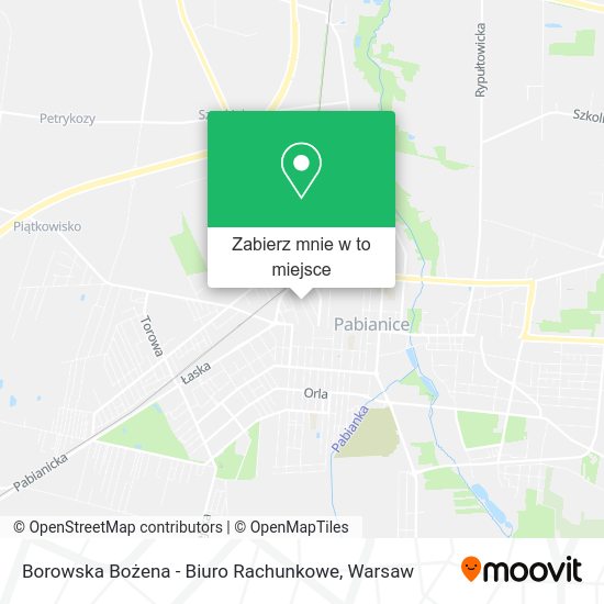 Mapa Borowska Bożena - Biuro Rachunkowe