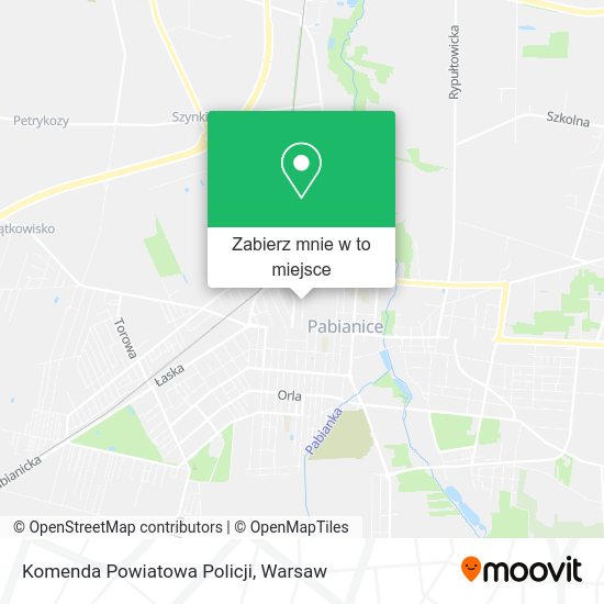 Mapa Komenda Powiatowa Policji