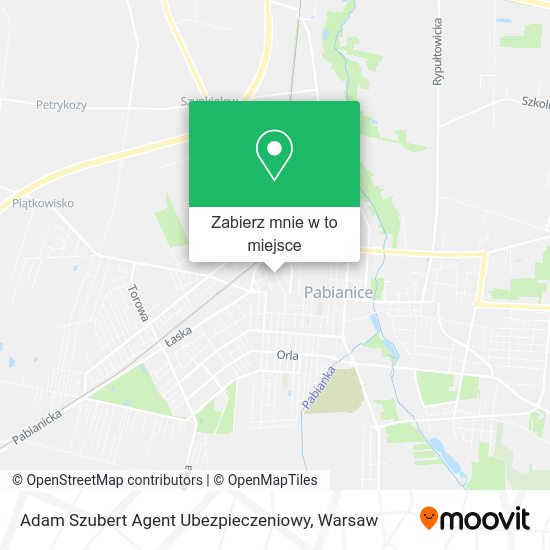 Mapa Adam Szubert Agent Ubezpieczeniowy