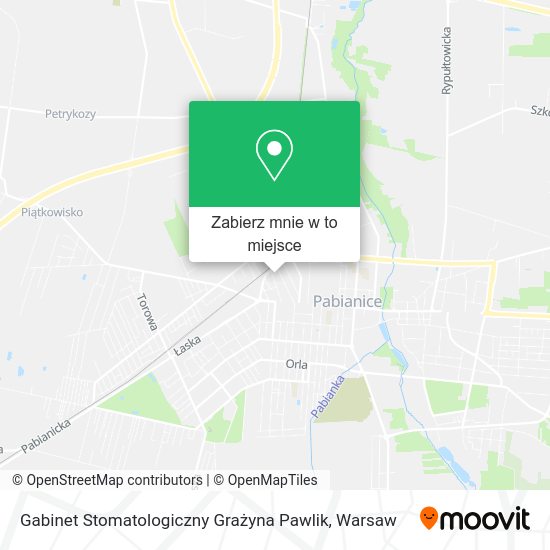 Mapa Gabinet Stomatologiczny Grażyna Pawlik