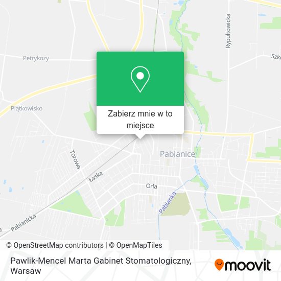 Mapa Pawlik-Mencel Marta Gabinet Stomatologiczny