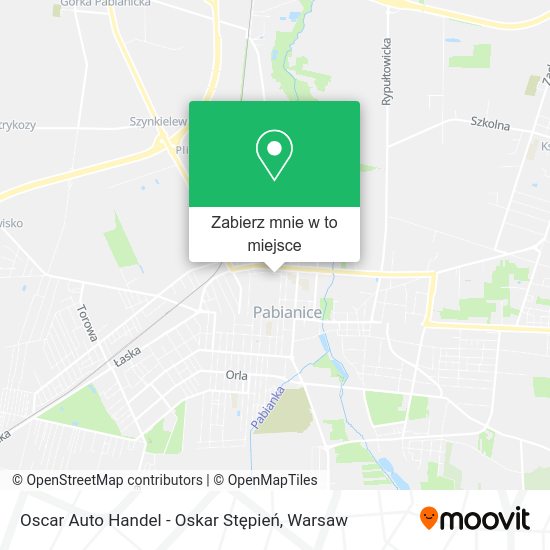 Mapa Oscar Auto Handel - Oskar Stępień