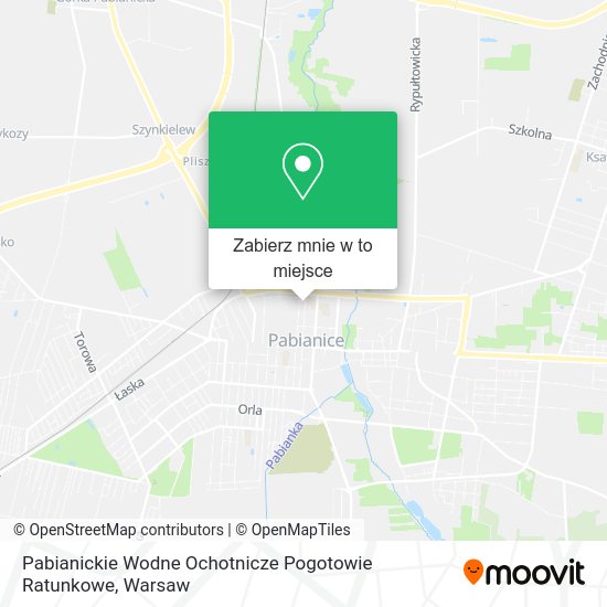 Mapa Pabianickie Wodne Ochotnicze Pogotowie Ratunkowe