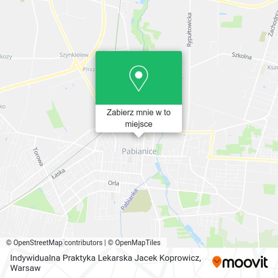 Mapa Indywidualna Praktyka Lekarska Jacek Koprowicz