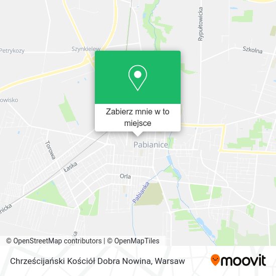 Mapa Chrześcijański Kościół Dobra Nowina