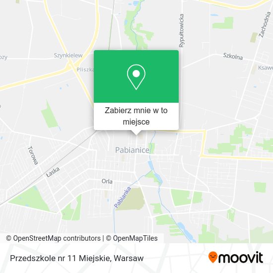 Mapa Przedszkole nr 11 Miejskie