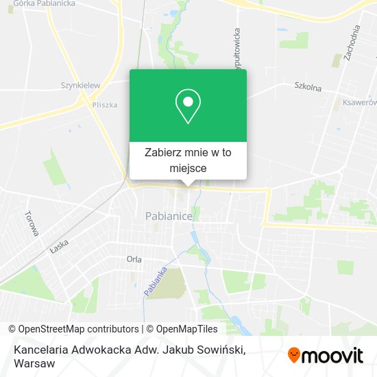 Mapa Kancelaria Adwokacka Adw. Jakub Sowiński