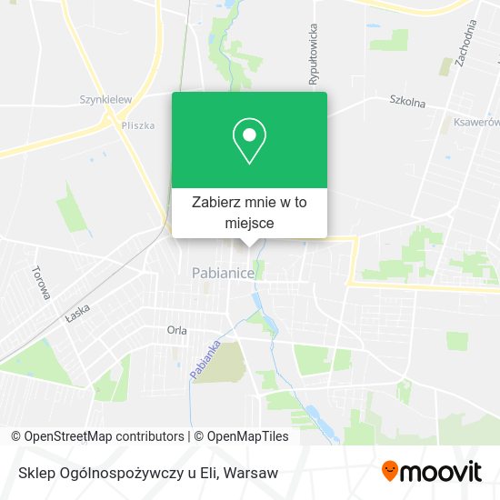 Mapa Sklep Ogólnospożywczy u Eli