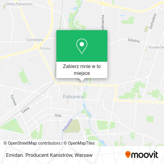 Mapa Emidan. Producent Kanistrów