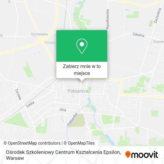 Mapa Ośrodek Szkoleniowy Centrum Kształcenia Epsilon