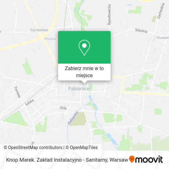 Mapa Knop Marek. Zakład Instalacyjno - Sanitarny