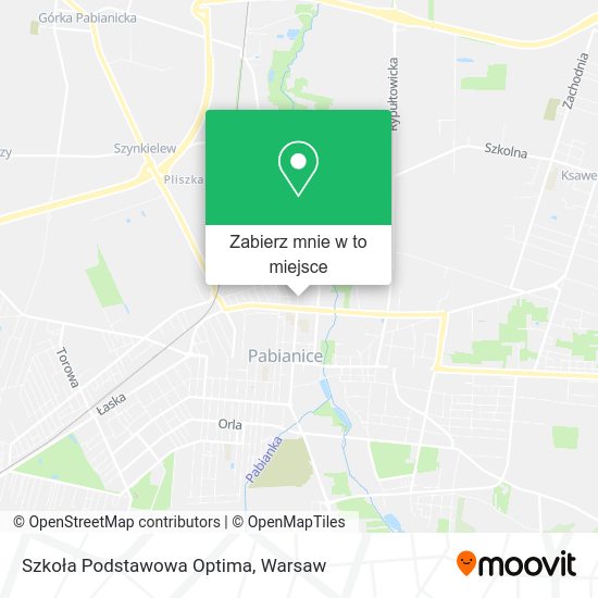 Mapa Szkoła Podstawowa Optima