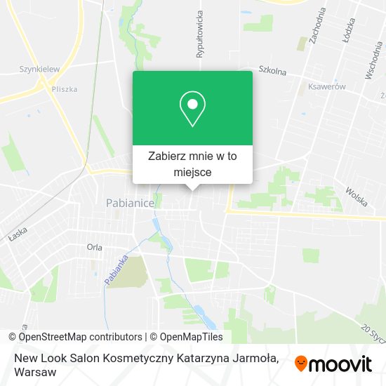 Mapa New Look Salon Kosmetyczny Katarzyna Jarmoła