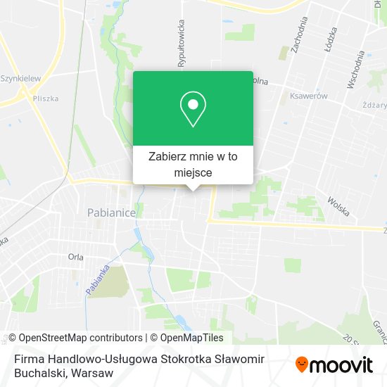 Mapa Firma Handlowo-Usługowa Stokrotka Sławomir Buchalski