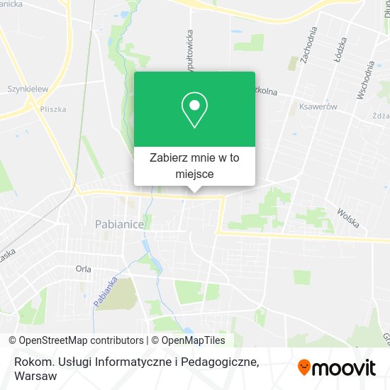 Mapa Rokom. Usługi Informatyczne i Pedagogiczne