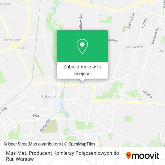 Mapa Mas-Met. Producent Kołnierzy Połączeniowych do Rur