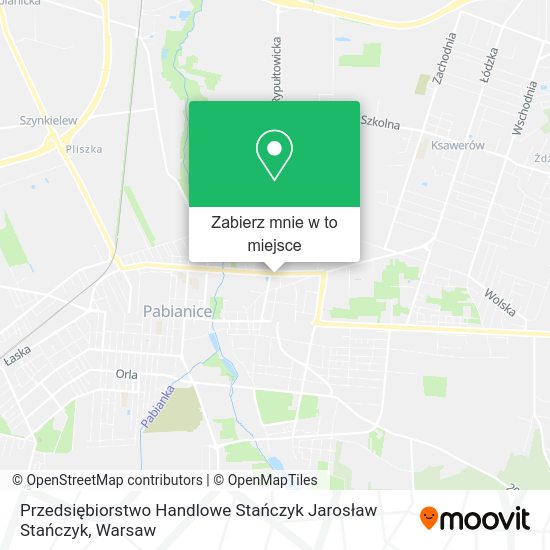 Mapa Przedsiębiorstwo Handlowe Stańczyk Jarosław Stańczyk