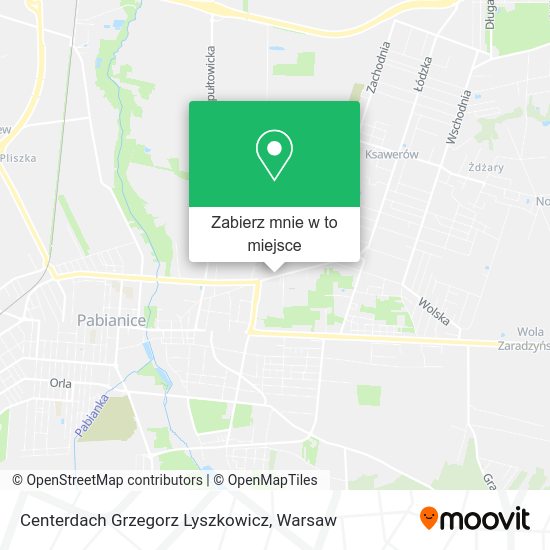 Mapa Centerdach Grzegorz Lyszkowicz