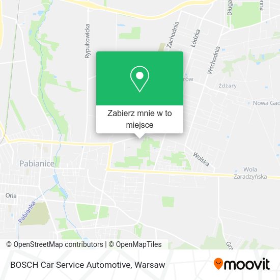 Mapa BOSCH Car Service Automotive