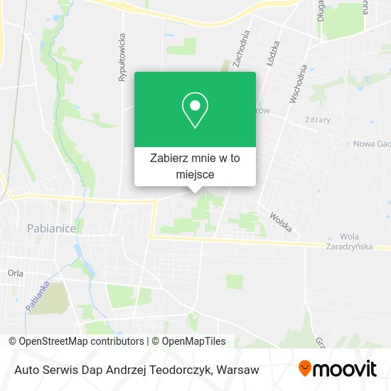 Mapa Auto Serwis Dap Andrzej Teodorczyk