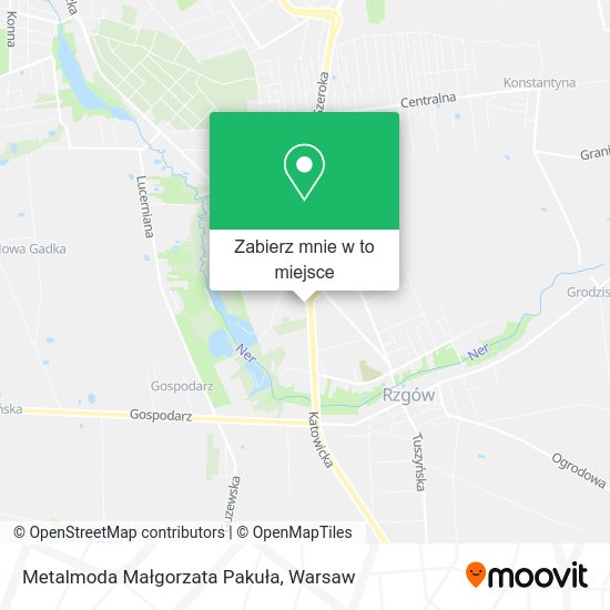 Mapa Metalmoda Małgorzata Pakuła